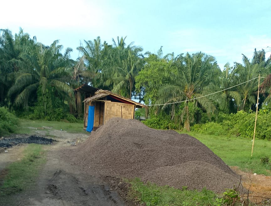 Dibangun di Lahan PUPR Pemprovsu, Aparat Penegak Hukum Diminta Tindak Tegas Gudang Inti Dan Cangkang Sawit Ilegal