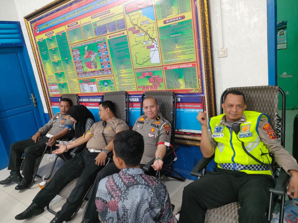 Polres Langkat Laksanakan Giat Donor Darah