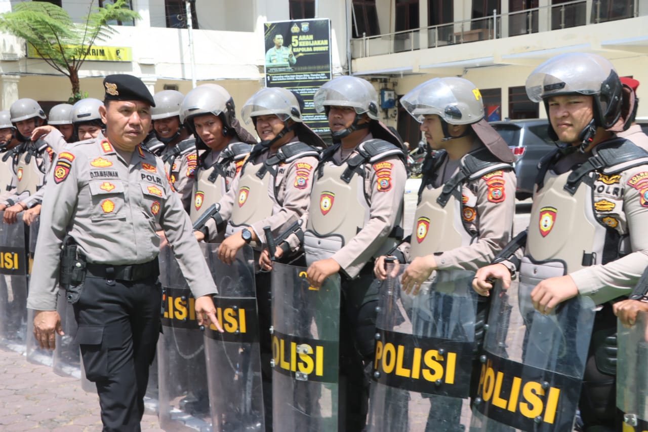 Polres Tanah Karo Tingkatkan Kemampuan Dalmas Personel