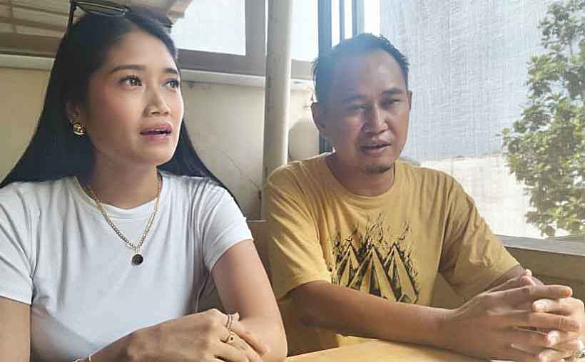 Anggota DPRD Sumatera Utara dari Fraksi Gerindra H Ajie Karim dan istri.