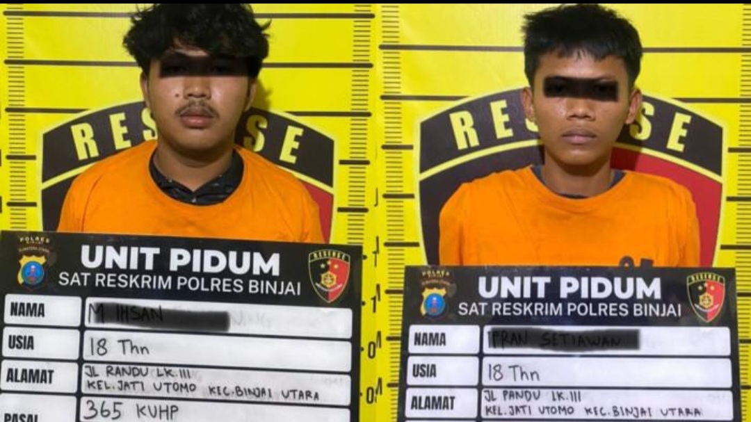 2 Pelaku Curanmor di Binjai Berhasil Ditangkap 