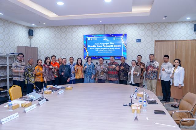 UNPRI menerima kunjungan kerja resmi dari Komite Ilmu Penyakit Dalam (KIPD), Kolegium Ilmu Penyakit Dalam, dan Perhimpunan Dokter Spesialis Penyakit Dalam Indonesia (PAPDI), Jumat (3/10/2025) di Ruang Rapat Utama Lantai 10 Kampus UNPRI, Jalan Sampul No. 3 Medan Petisah, Kota Medan.