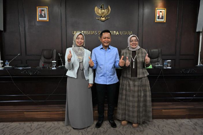 Tiga besar Calon Rektor USU itu terpilih setelah melakukan voting (one man one vote), sebanyak 112 anggota senat.