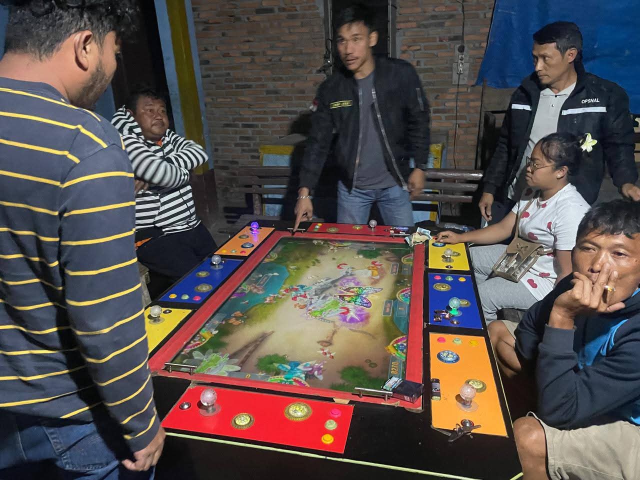 Lokasi Judi Tembak Ikan di Kecamatan Tiganderket Digrebek, 3 Orang Diamankan 