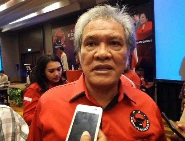 Politisi senior Partai Demokrasi Indonesia (PDI) Perjuangan Sumatera Utara, Japorman Saragih