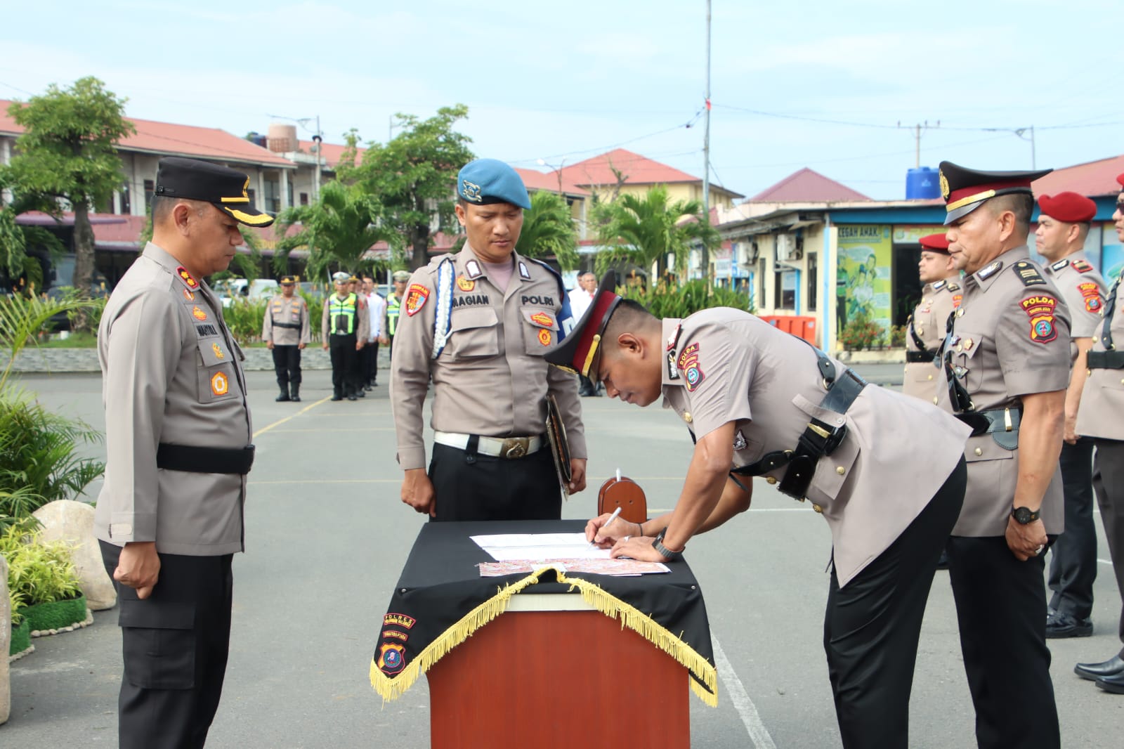 Jabatan Kasat Reskrim, Kasat Narkoba dan Kasat Lantas Polres Pelabuhan Belawan di Sertijab