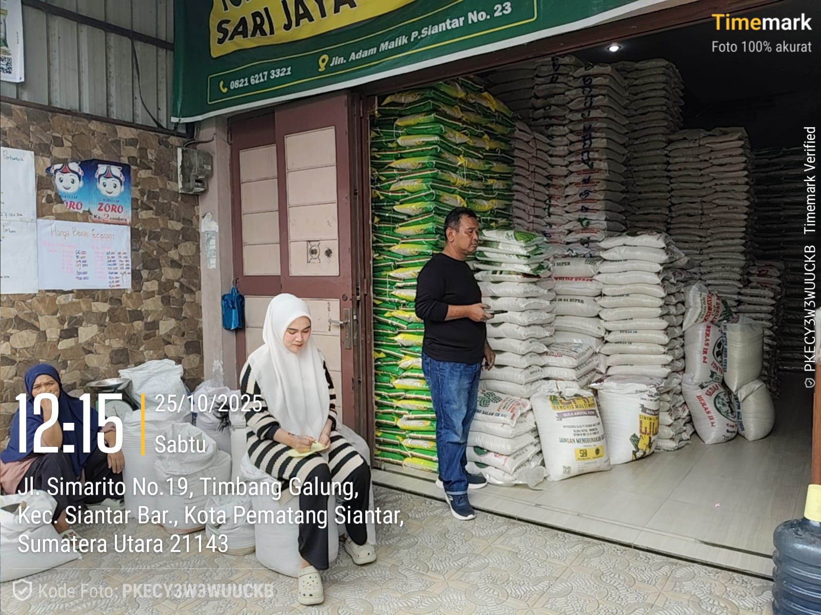 Satgas Pengendalian Harga Beras Sidak di Pasar, Harga Masih Sesuai HET di Siantar