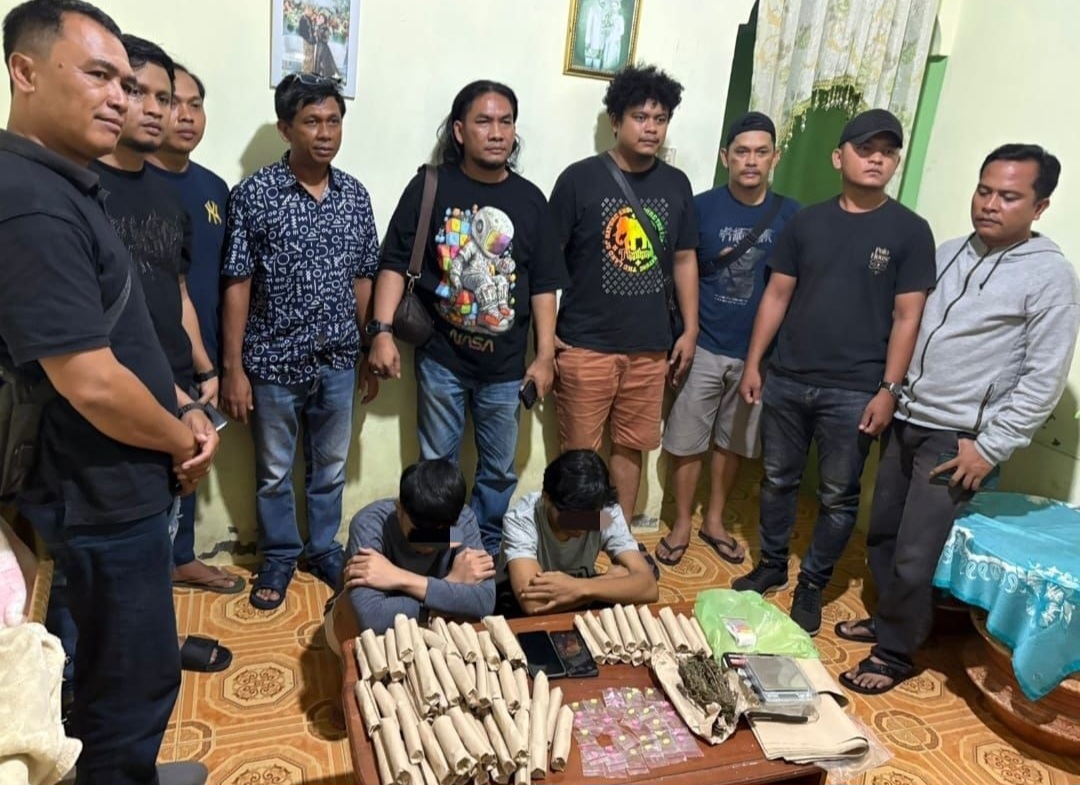 Denintel Kodam 1 /bb & Polres Siantar ringkus bandar narkoba di Kampung Banjar