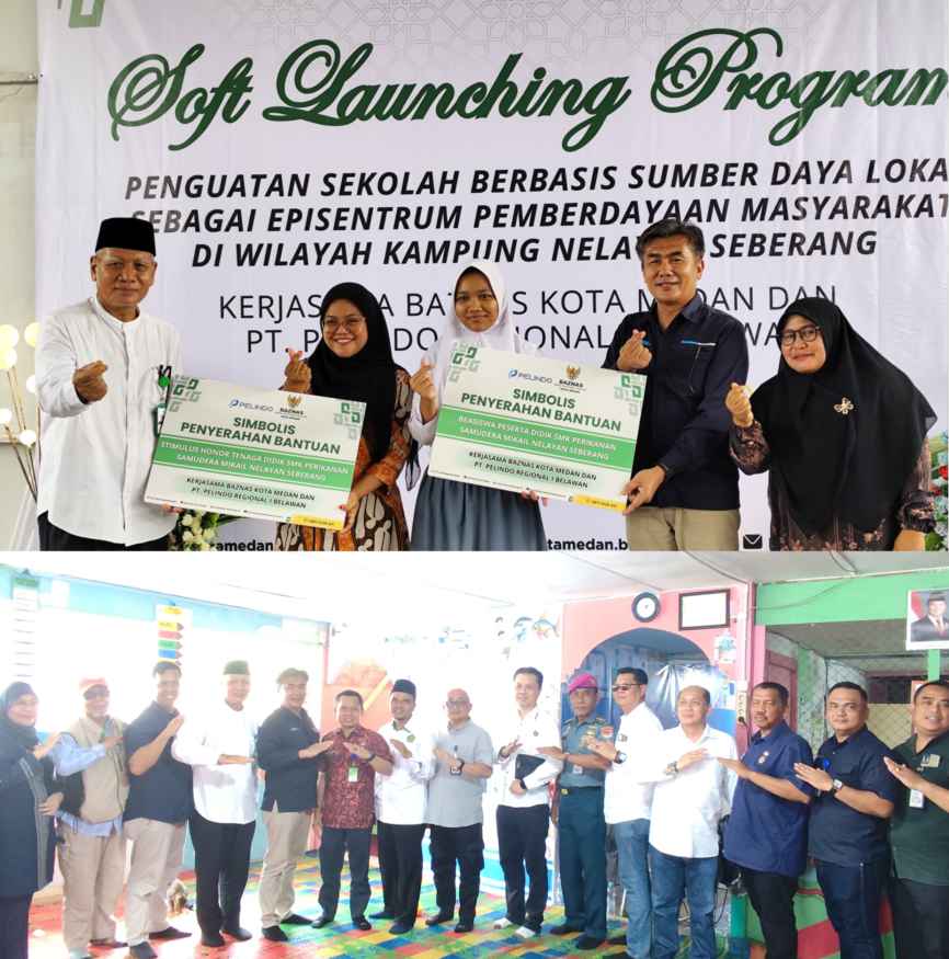 BAZNAS dan Pelindo Luncurkan Program Pemberdayaan Masyarakat Kampung Nelayan Seberang