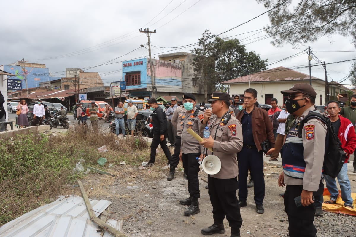 Polres Tanah Karo Kawal Eksekusi Lahan dari PN Kabanjahe