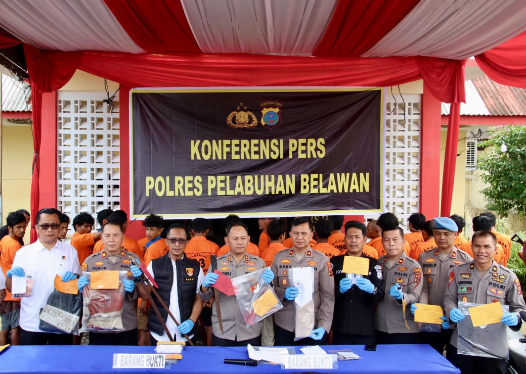 Polres Pelabuhan Belawan Ungkap Berbagai Pelaku Kejahatan di Belawan