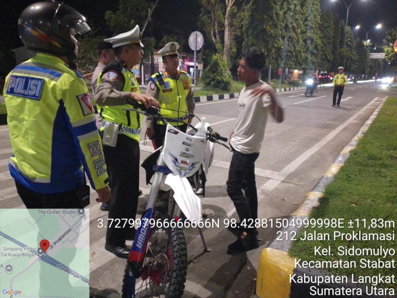 Satlantas Polres Langkat Gencarkan Patroli Malam di Titik Rawan Antisifasi Balap Liar