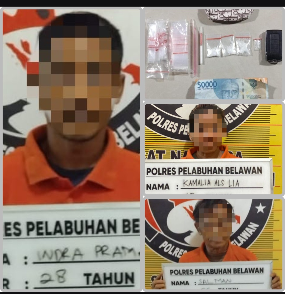 Pengedar dan Penyedot Siputih Kompak di Jemput Polisi di Komplek Uka Terjun