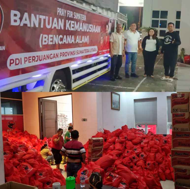 19 Jam Tembus Medan Ekstrem, PDIP Sumut Salurkan 16 Ton Bantuan ke Tapteng-Sibolga