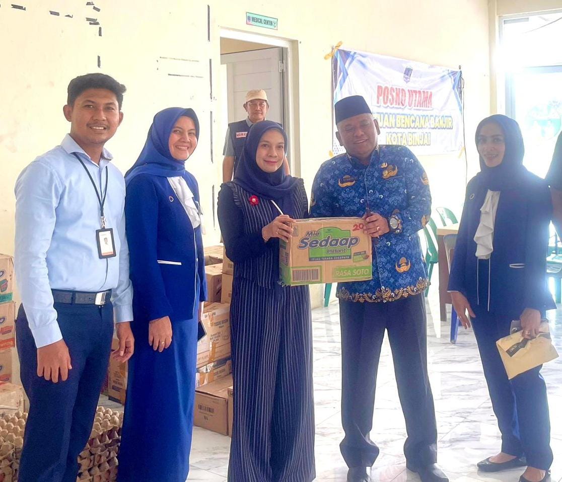 Bank Sumut Cabang Binjai Beri Bantuan 1000 Porsi Nasi Bungkus Dan Sembako Senilai Puluhan Juta