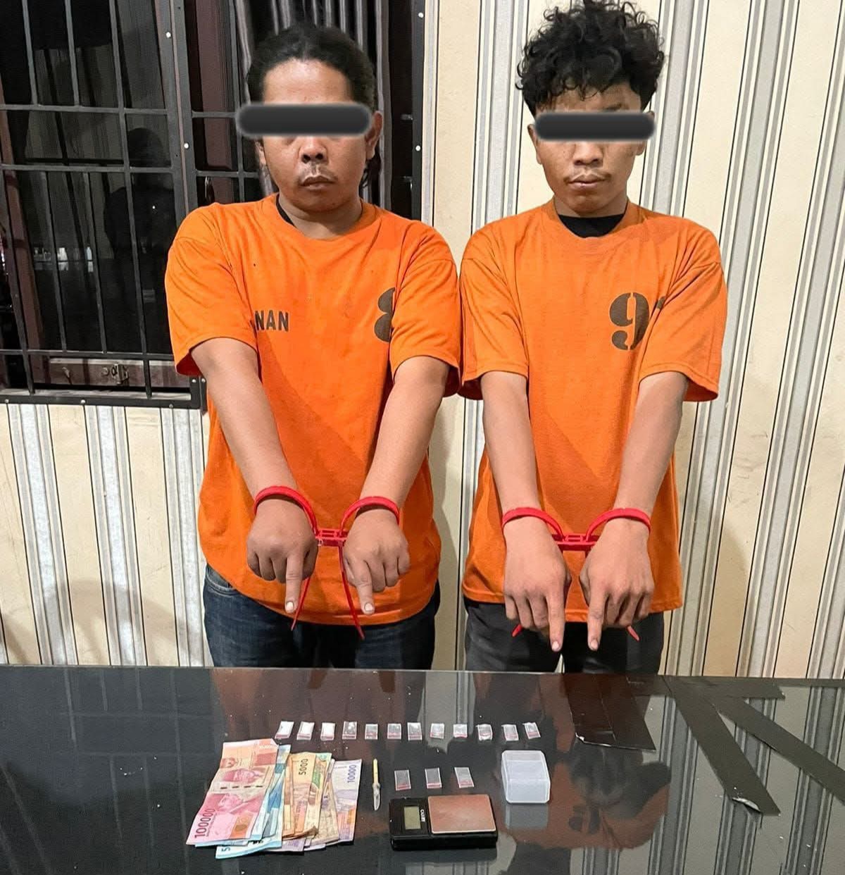 Polres Tanah Karo Amankan Dua Terduga Pelaku Narkotika di Penginapan Merpati Berastagi