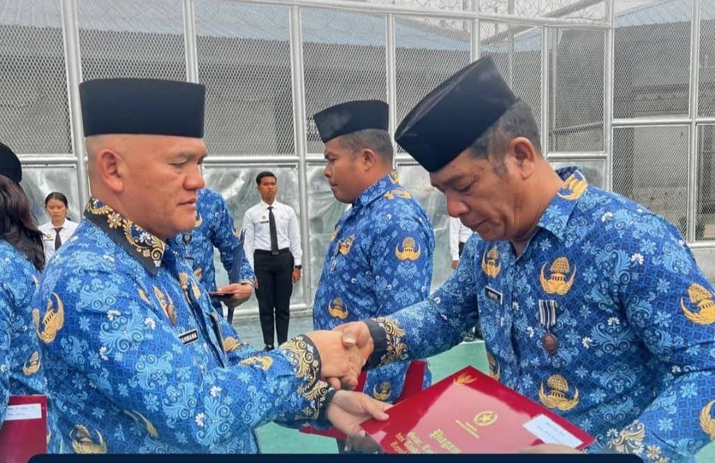 Rutan Kabanjahe Menggelar Upacara Hari Kesadaran Nasional Disertai Penyematan Tanda Satyalencana Karya Satya