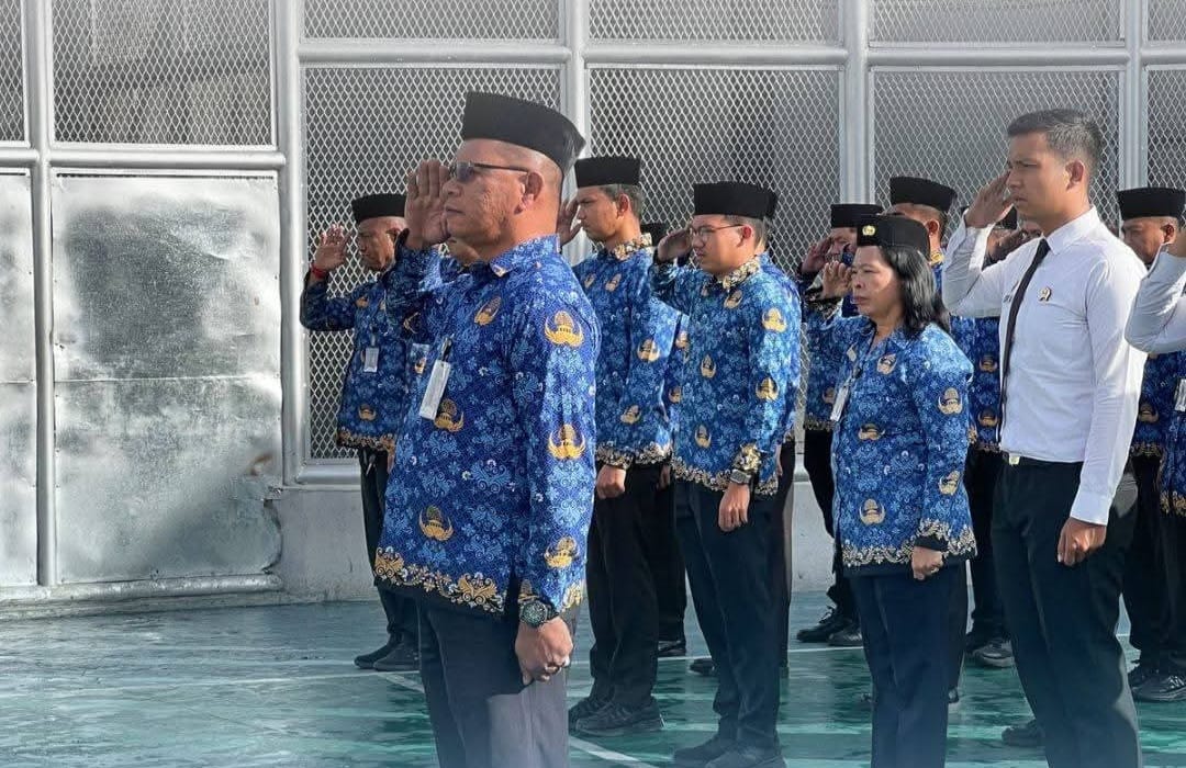 Semangat Bela Negara di Balik Tembok Pemasyarakatan, Rutan Kabanjahe Laksanakan Upacara Hari Bela Negara