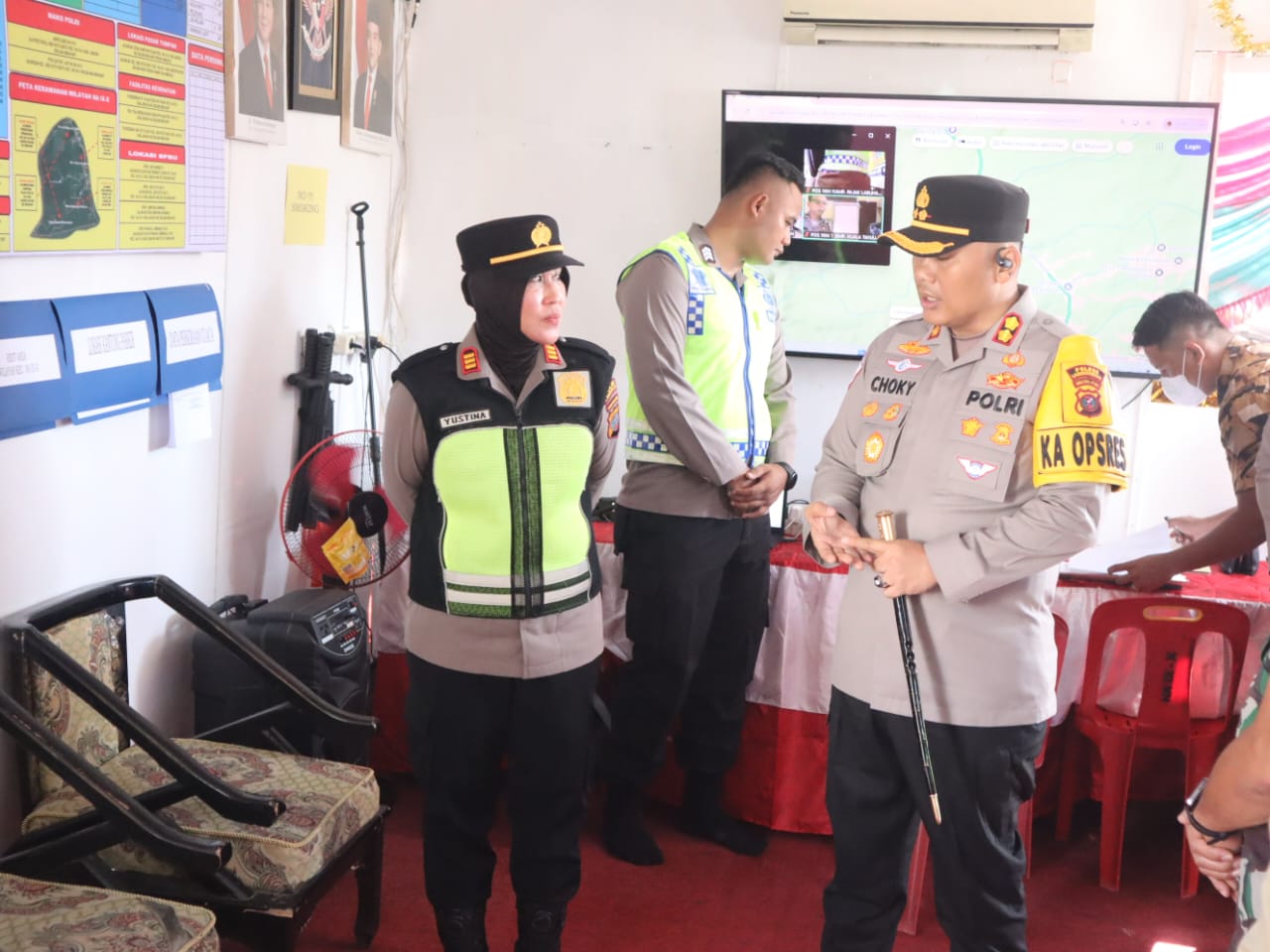 Pastikan Pengamanan Optimal, Kapolres Labuhanbatu Tinjau Kesiapan Pos Nataru 2025–2026