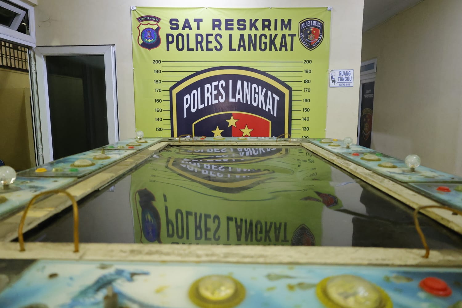 Tim Reskrim Polres Langkat Amankan Judi Tembak Ikan di Kwala Begumit