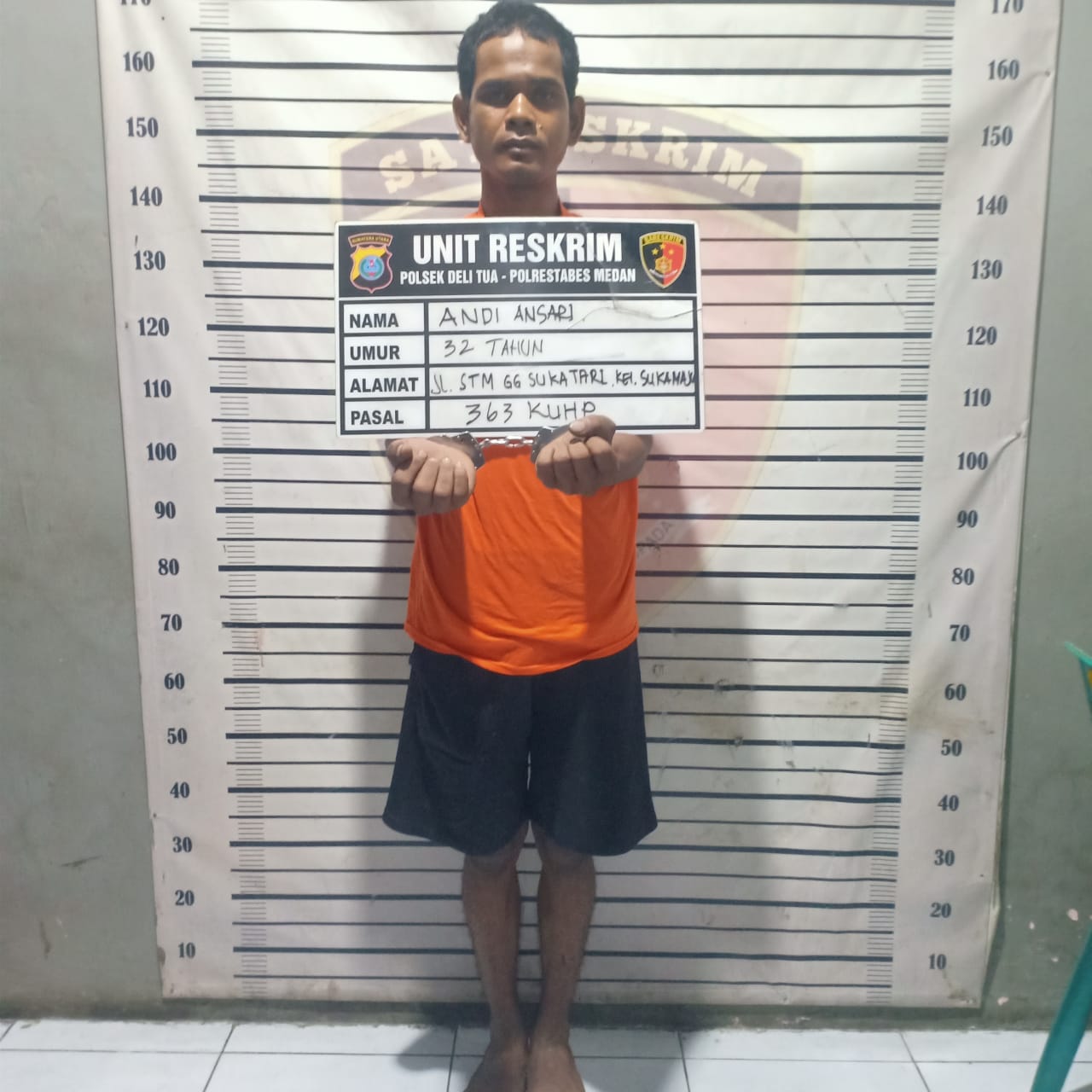 Pencuri Sparepart di Medan Johor Diringkus Unit Reskrim Polsek Deli Tua
