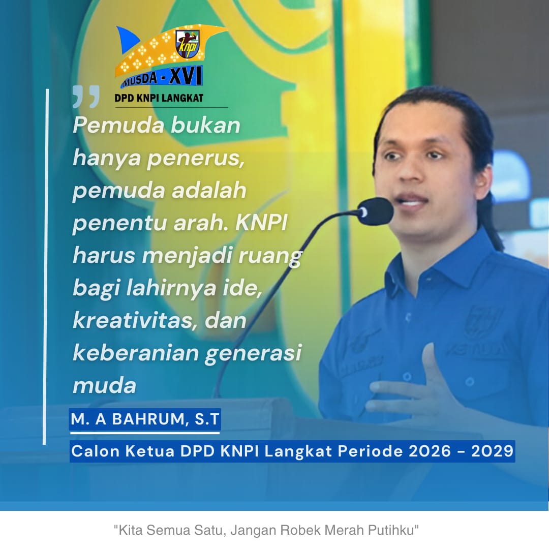 M.A Bahrum, ST Disebut-sebut Sebagai Calon Kuat Ketua DPD KNPI Langkat Periode 2026-2029
