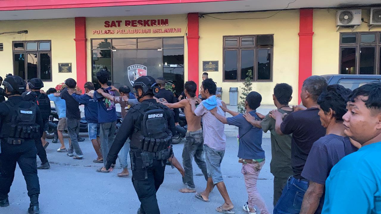 Dit Samapta Polda Sumut dan Polres Pelabuhan Belawan Tangkap 1& Pelaku Premanisme, Pungli dan Curas