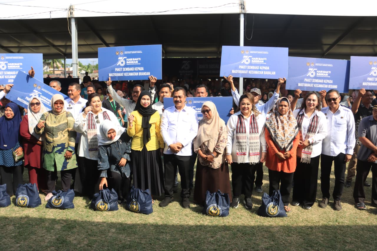 Polres Langkat Amankan Kunjungan Kerja Menteri Imigrasi dan Pemasyarakatan RI