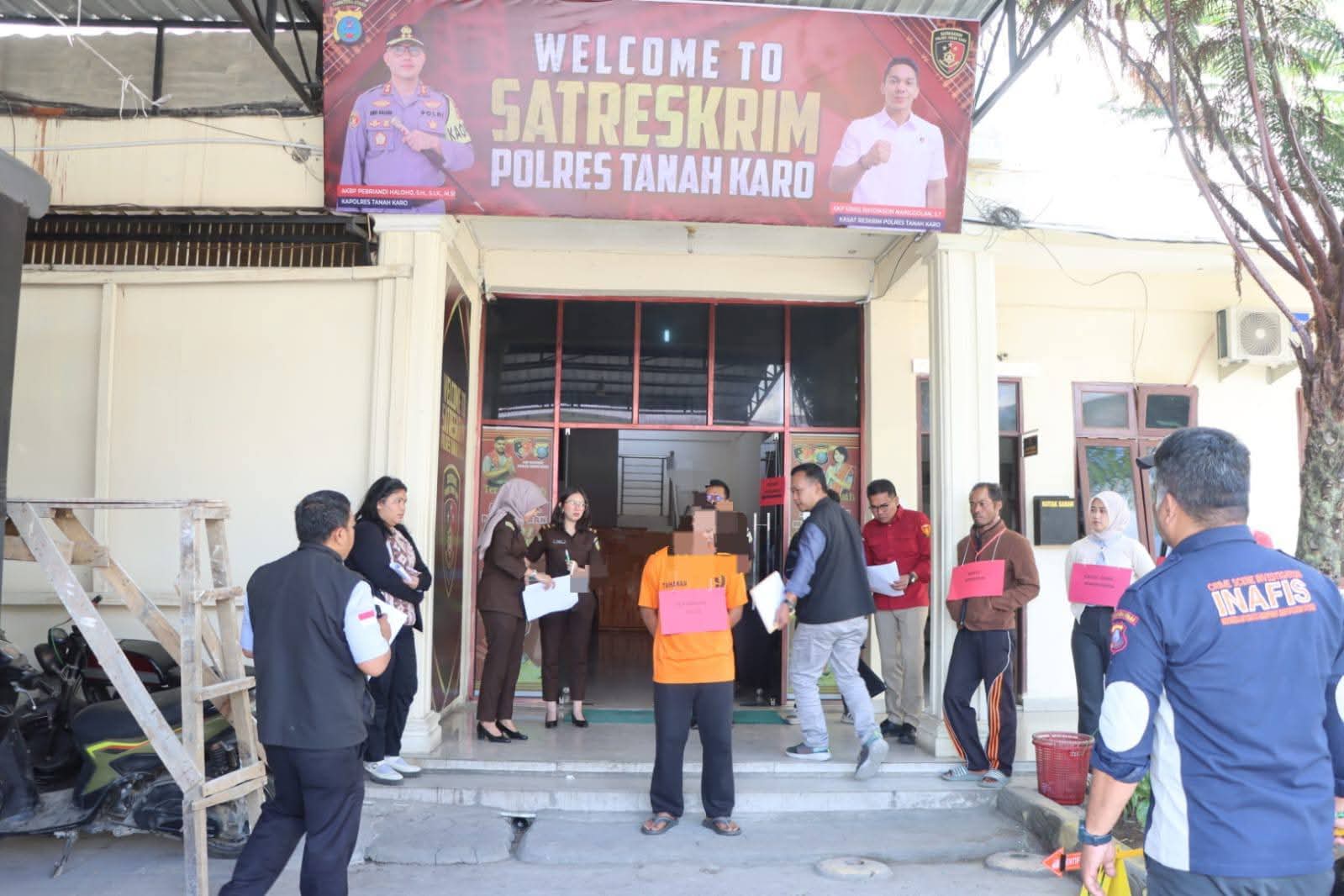 Sat Reskrim Polres Tanah Karo Gelar Rekonstruksi Kasus Pembunuhan