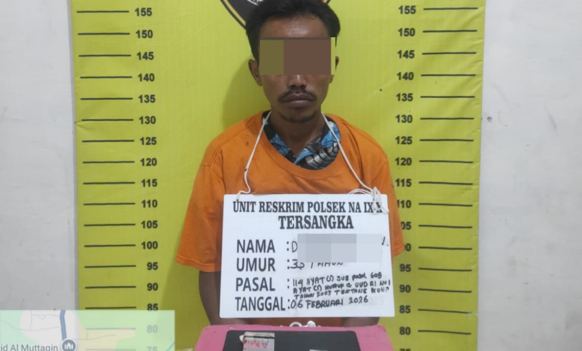Polsek Na IX-X Ungkap Kasus Penyalahgunaan Narkotika