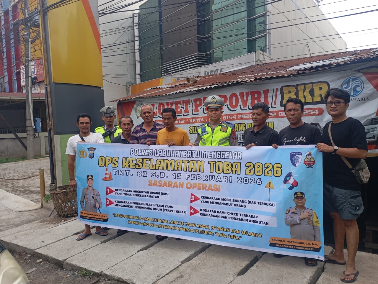 Ops Keselamatan Toba-2026 Polres Labuhanbatu Tekankan Keselamatan Pengemudi dan Penumpang