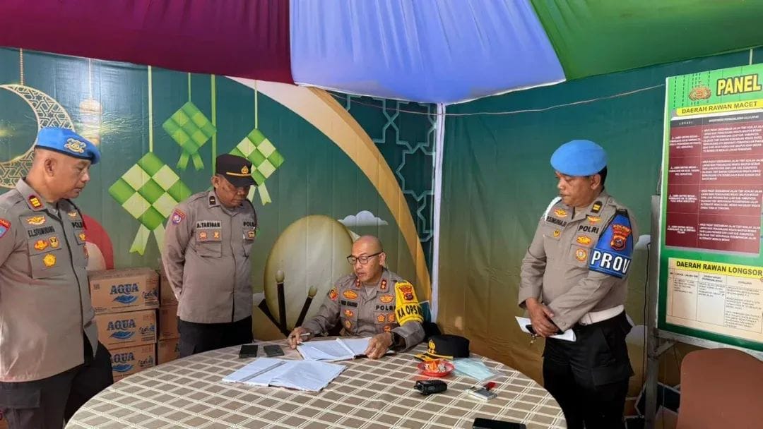 Kapolres Tanah Karo Cek Pos Ops Ketupat Toba 2026