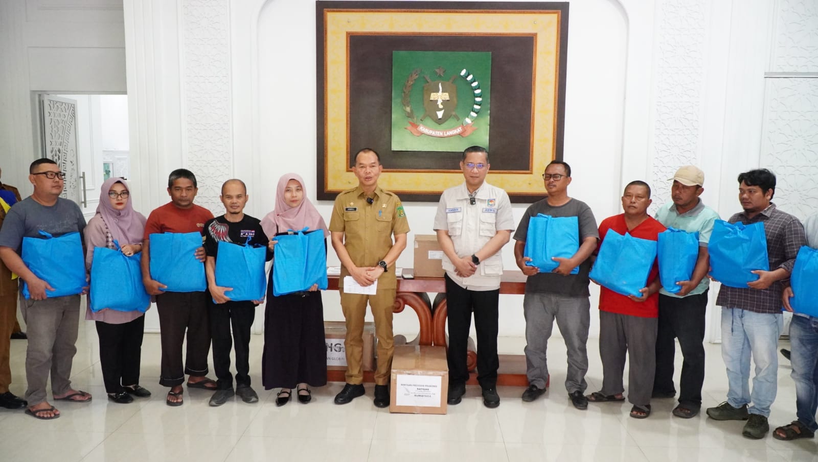 Pemkab Langkat Salurkan Bantuan Presiden Untuk Korban Banjir