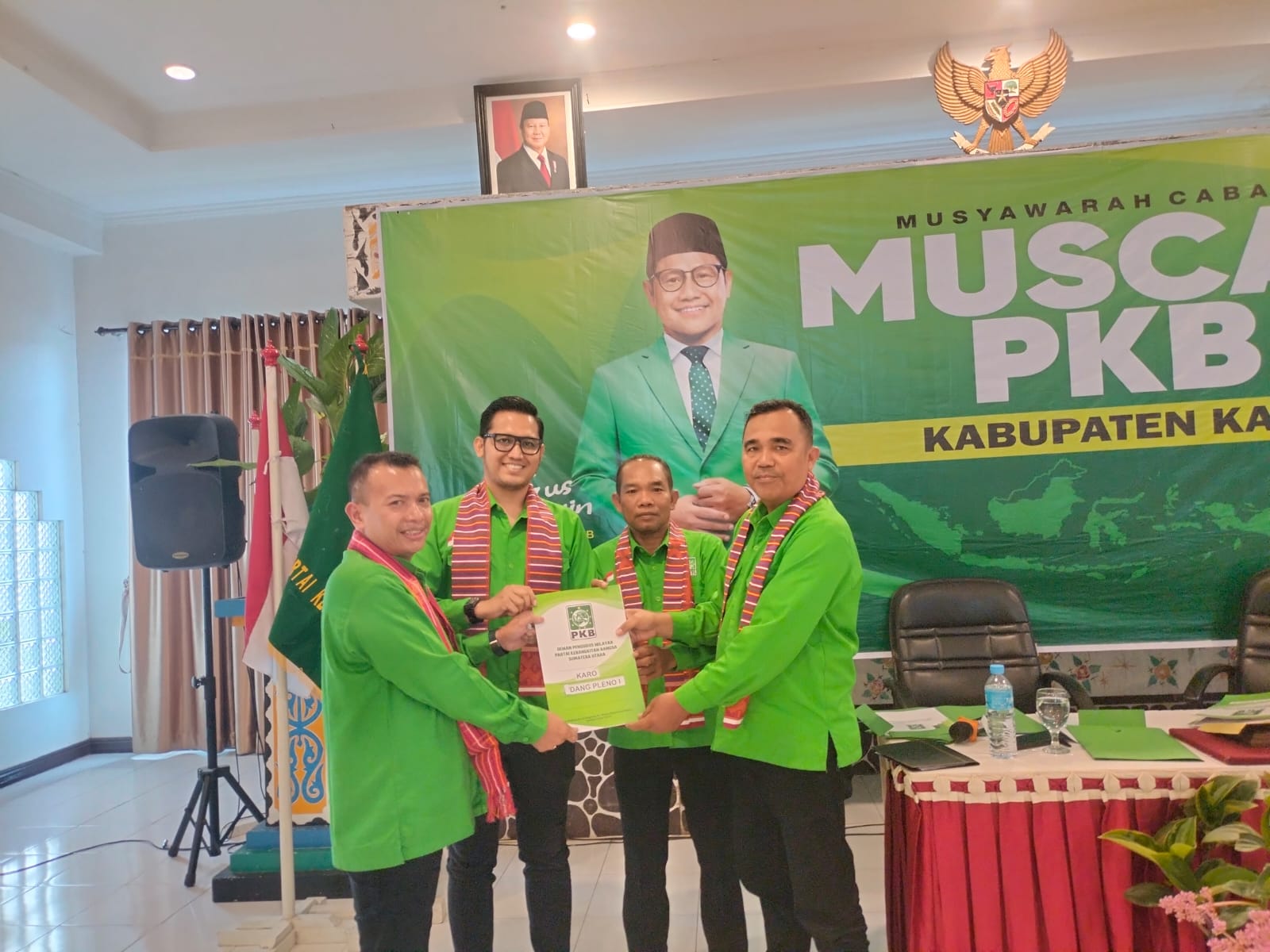 Pada Muscab DPC PKB Kabupaten Karo Sastroy Bangun, S.Sos Didukung 15 dari 17 DPAC Se-Kabupaten Karo