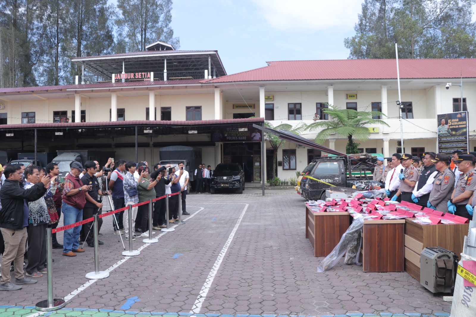 Polres Karo Tuntaskan Puluhan Kasus dalam 100 Hari