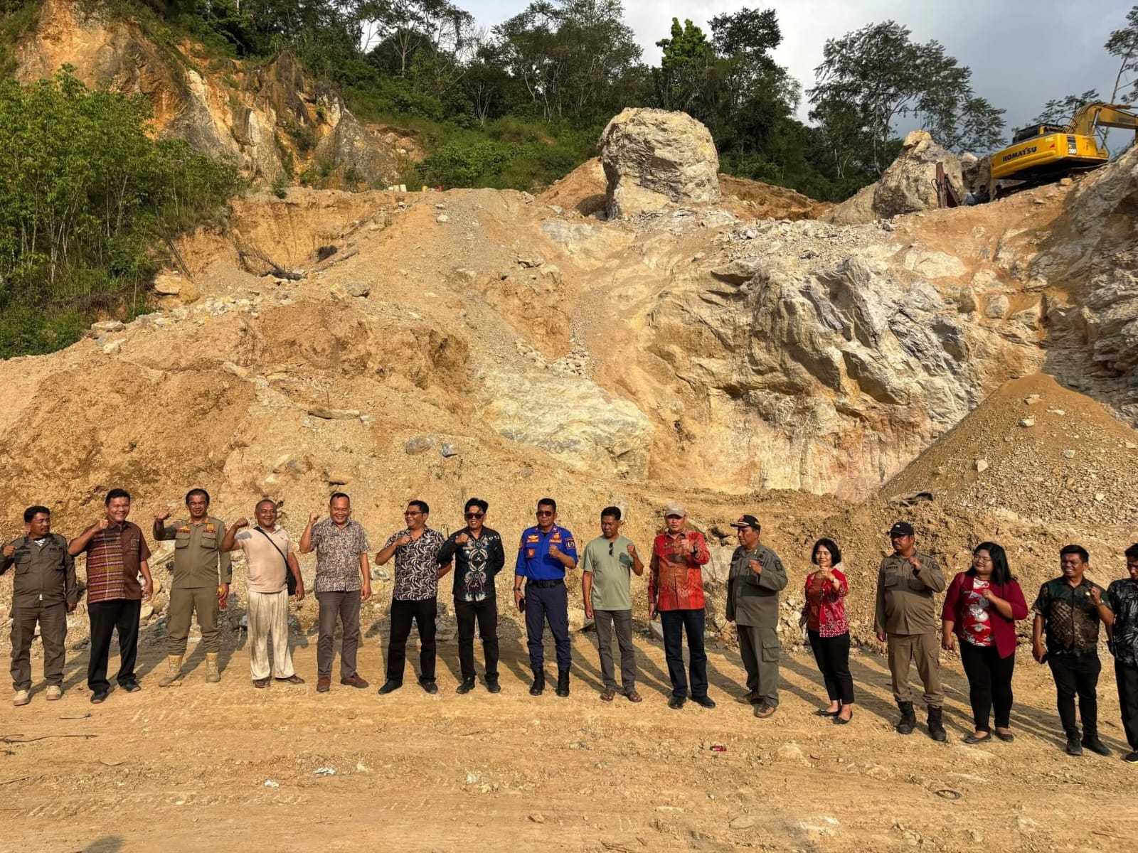 UPT 2 Dairi Instruksikan CV Karo Persada Abadi Hentikan Tambang Dolomit Ilegal