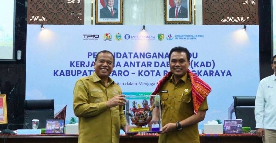Bupati Karo Jalin Kerja Sama Antar Daerah Komoditas Pertanian dengan Kota Palangkaraya