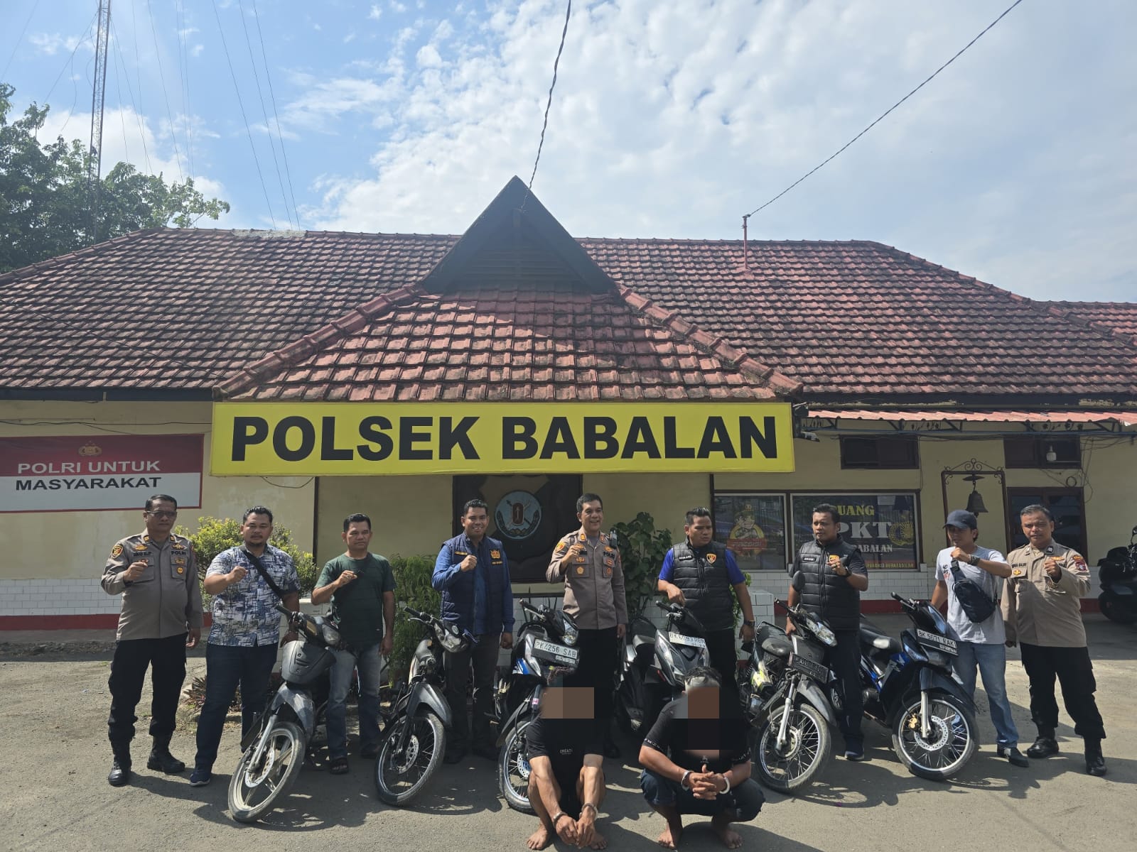 Modua Pura-Pura Berburu, Polsek Babalan Tangkap 2 Pelaku Curanmor
