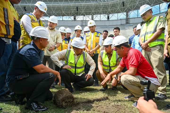 Tinjau Kesiapan Stadion Teladan untuk AFF U-19, Gubernur Bobby Nasution Harap Selesai Bulan Mei