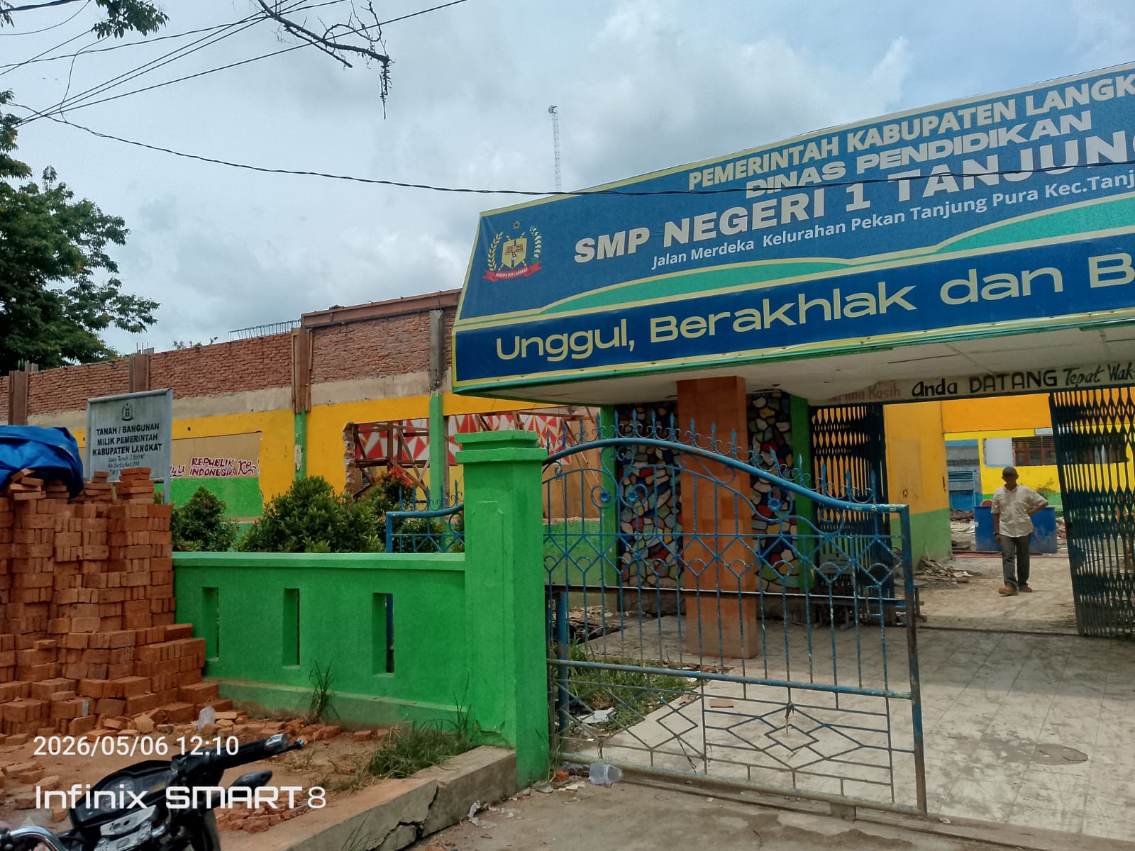 Proyek Revitalisasi SMPN 1 Tanjung Pura 2,4 Milyar Diduga di Mar-Up