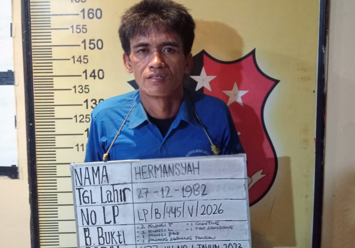 Polsek Medan Labuhan Ringkus Residivis Curanmor di Medan Deli