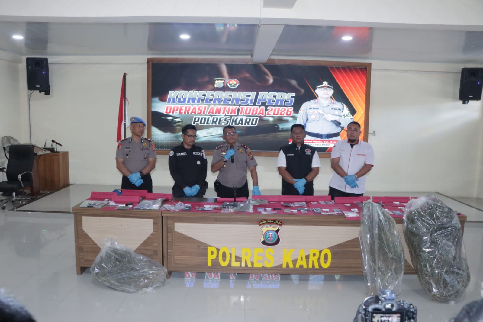 Polres Karo Ungkap 21 Kasus Narkoba Dalam Ops Antik Toba 2026