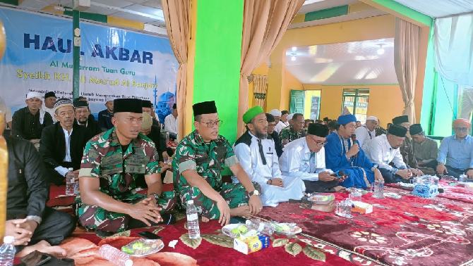 Peringatan Haul Akbar ke-15 Tuan Guru Syeikh KH Ali Mas'ud Al Banjari, di Kampung Darussalam Matfa Indonesia RT 03 Dusun III Telaga Said, Kecamatan Sei Lepan, Kabupaten Langkat, Kamis (4/6/2026).