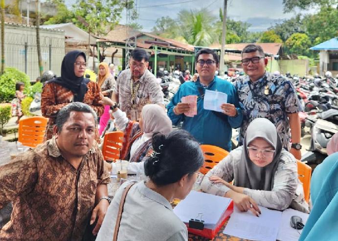 Pojok PBB pada kegiatan MPP Road Show di Kecamatan Medan Tembung beberapa waktu yang lalu.