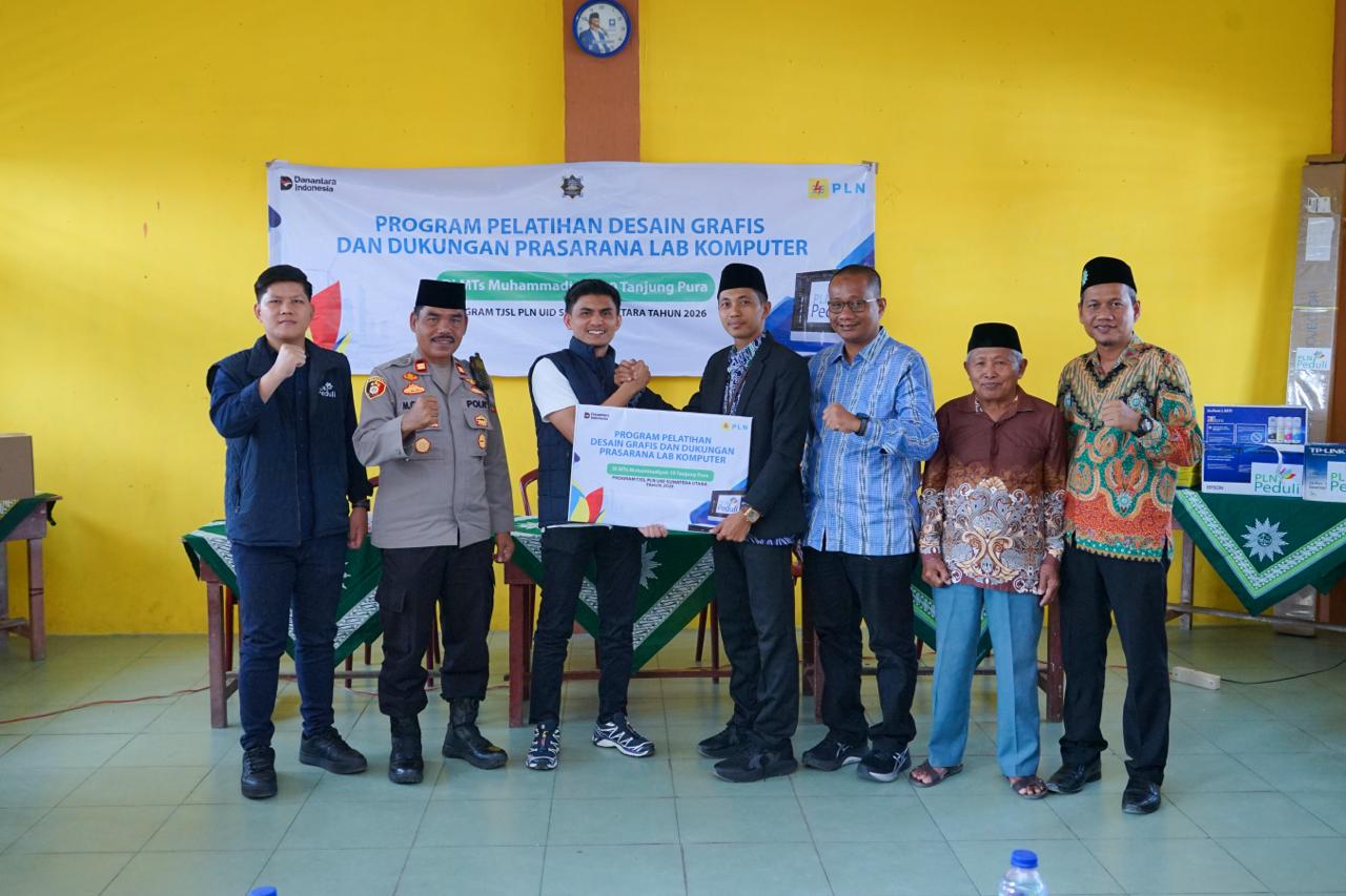 PT.PLN (Persero) UID Sumatera Utara Memberikan Bantuan Komputer ke – Sekolah MTS Muhammadiyah 19 Tanjung Pura