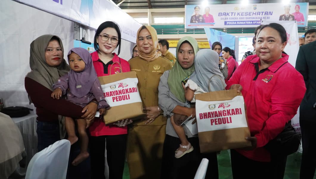 Wabup Tiorita Sambut Bhakti Kesehatan HUT Bhayangkara di Langkat