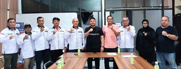 Pengurus KORMI Kota Medan bersilaturahmi dengan Ketua KORMI Sumut,, di Kantor KORMI Sumut, Jalan Willem Iskandar, Medan Estate, Rabu (3/6/2026).