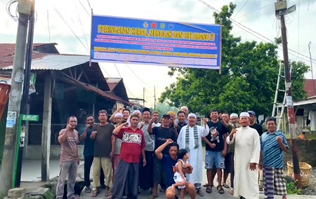 Warga Lingkungan 26, Kelurahan Tanjung Mulia, Kecamatan Medan Deli, Kota Medan, tegaskan siap perang melawan bandar narkoba.