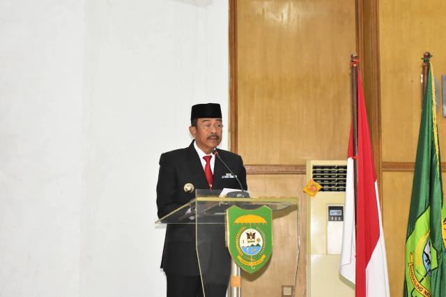 Bupati Madina Saipullah Nasution menyampaikan LKPJ Tahun 2025.