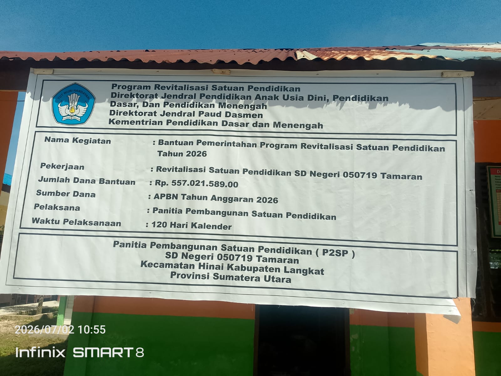 Poldasu dan Kejati Diminta Audit Proyek Revitalisasi SD Negeri 050719 Tamaran